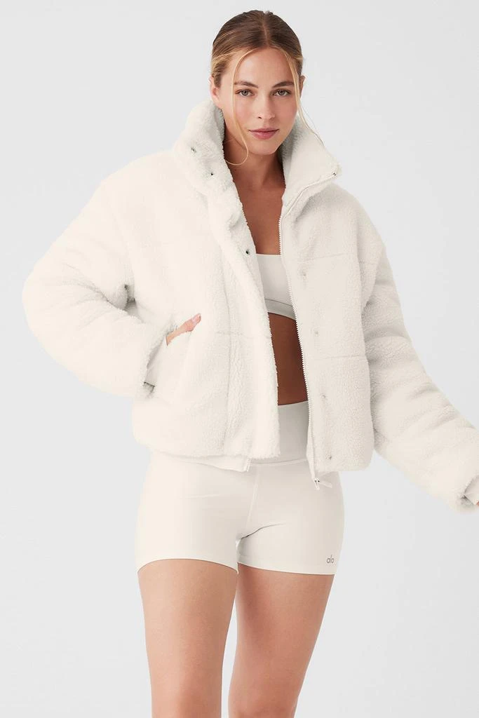 Alo Sherpa Snow Angel Puffer - Ivory 1