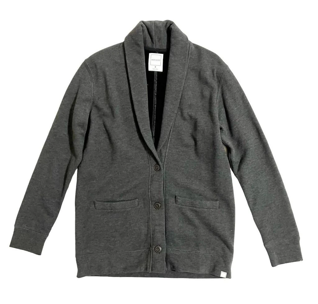 Jason Scott Women's Eliza Cardigan Fleece Knit Jersey In Gray 1