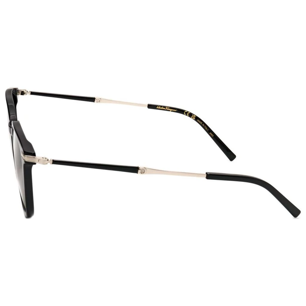 Salvatore Ferragamo Ferragamo Men's Black Round Sunglasses 3