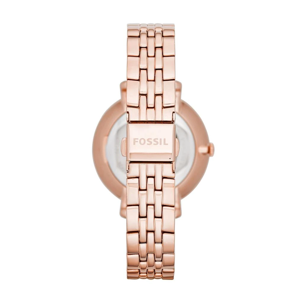Fossil Fossil Women's Jacqueline Three-Hand Date, Rose Gold-Tone Stainless Steel Watch and Jewelry Set 2