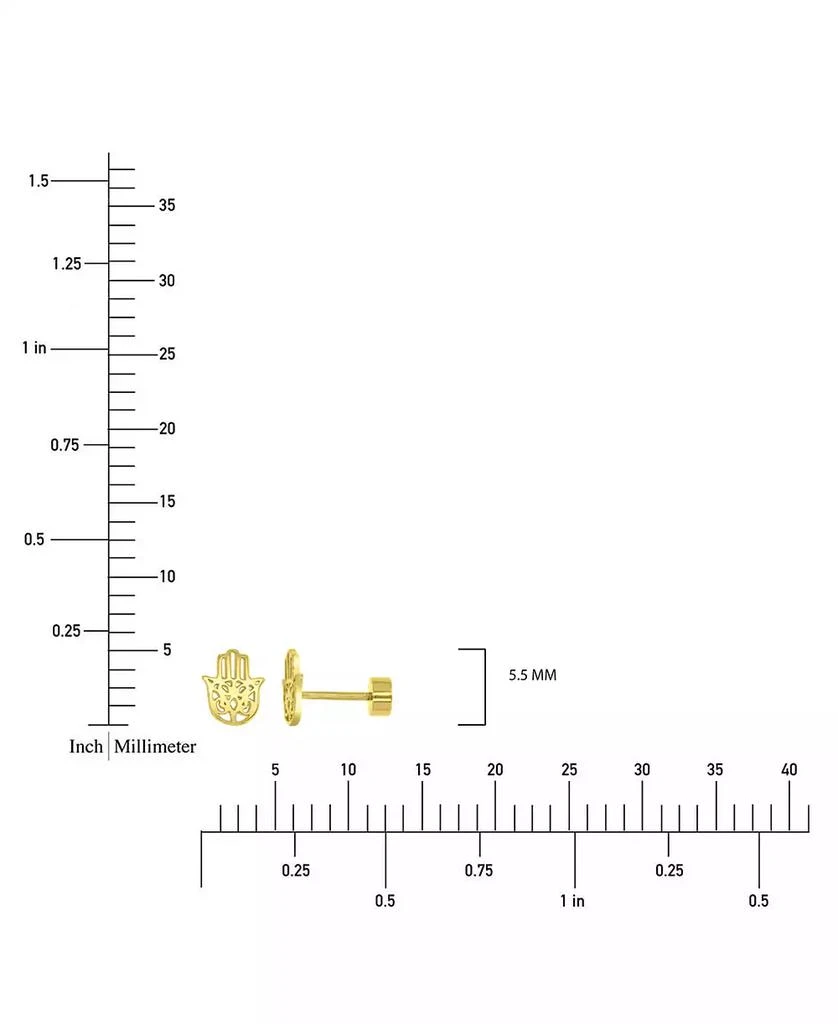 Macy's Earrings in 14k Yellow Gold over Sterling Silver 4