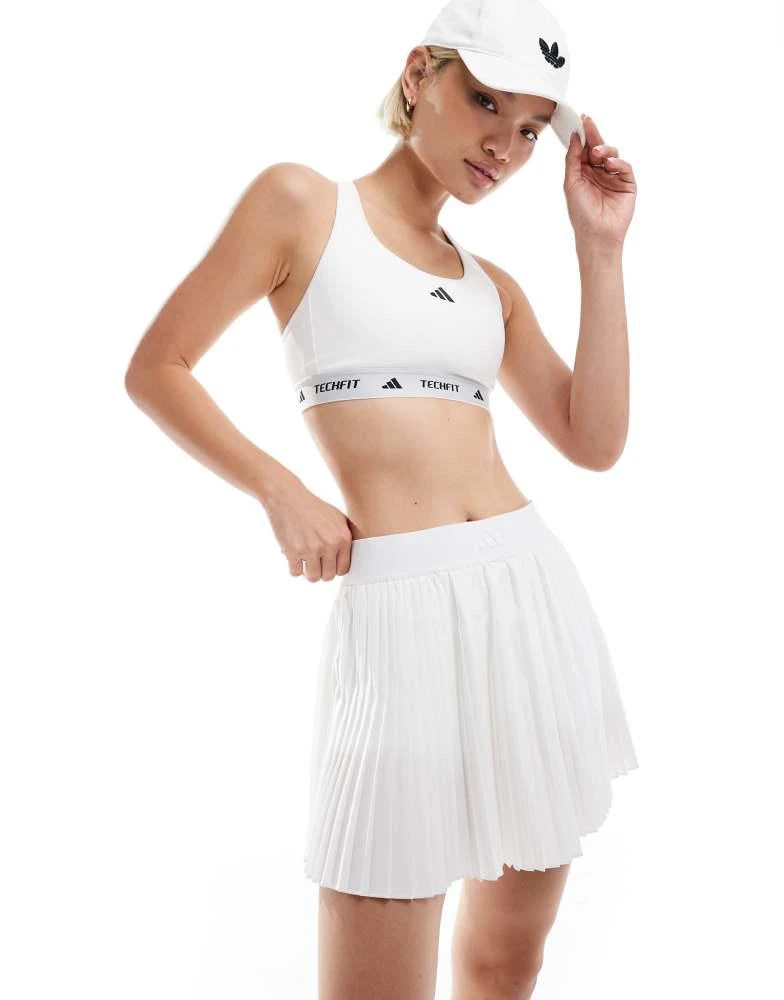 Adidas adidas Tennis club pleated skirt in white 1