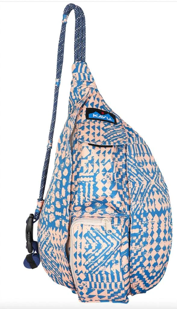 KAVU Mini Rope Sling Bag In Beach Motif 1