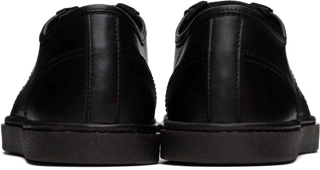 Lemaire Black Linoleum Basic Laced Up Sneakers 2