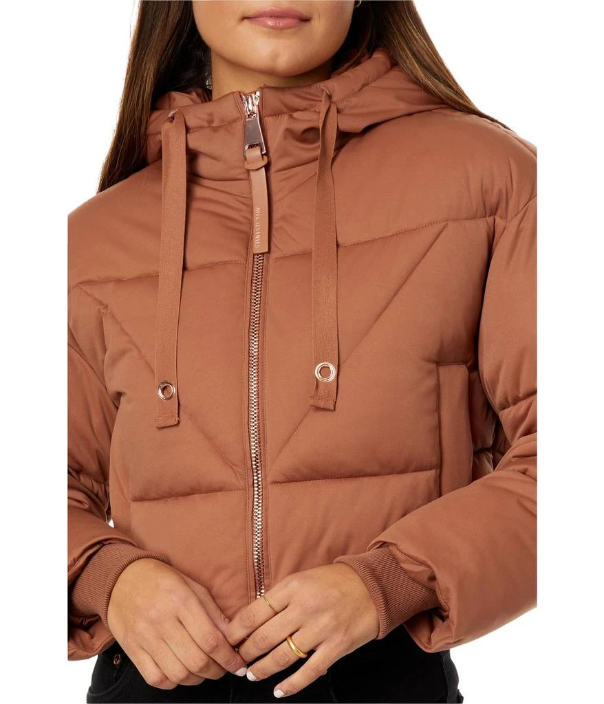 Avec Les Filles Water-Resistant Knit Cropped Puffer 3