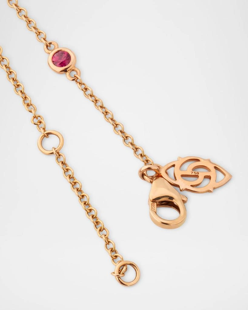 Piranesi 18K Rose Gold Small Heart Pink Sapphire Pendant 3