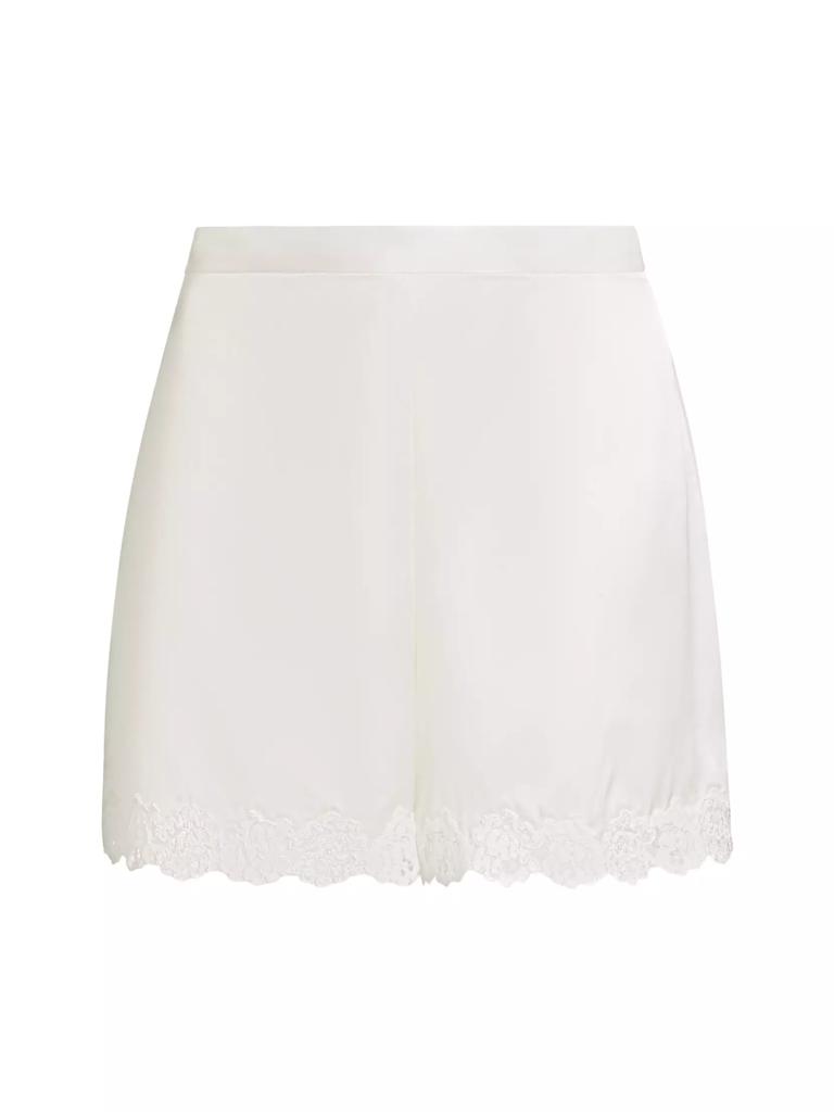 Josie Rose Parfait Silk-Lace Shorts