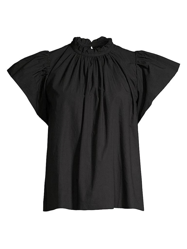 Birds of Paradis Carla Ruffle-Neck Top 1