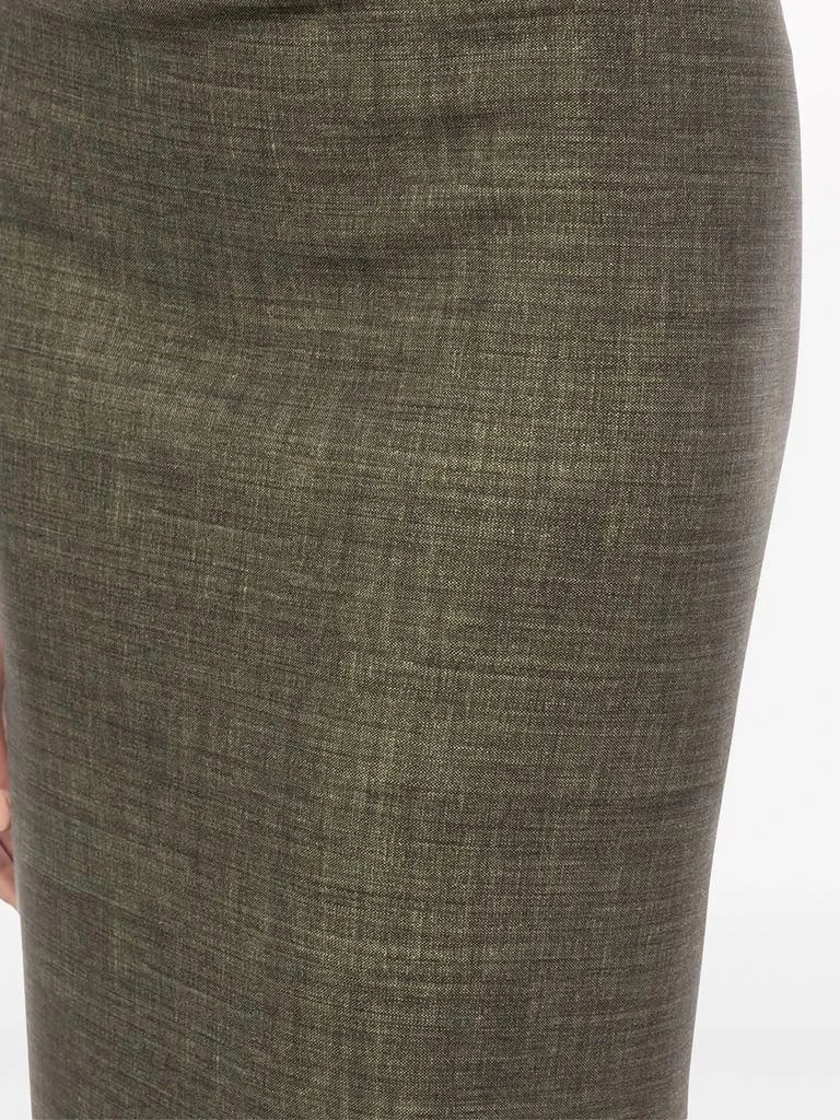 PHILOSOPHY di LORENZO SERAFINI Olive Green Pencil Skirt 3