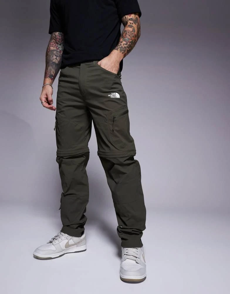 The North Face The North Face Exploration convertible utility tapered trouser in khaki 2