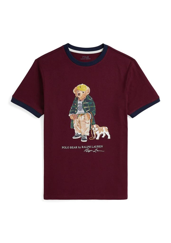 Ralph Lauren Boys 8-20 Polo Bear Cotton Ringer T-Shirt