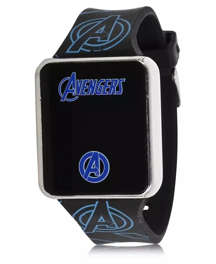 Accutime Avengers Kid's Touch Screen Black Silicone Strap LED Watch, 36mm x 33 mm 2