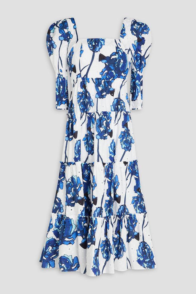 Diane von Furstenberg Nora floral-print broderie anglaise cotton midi dress
