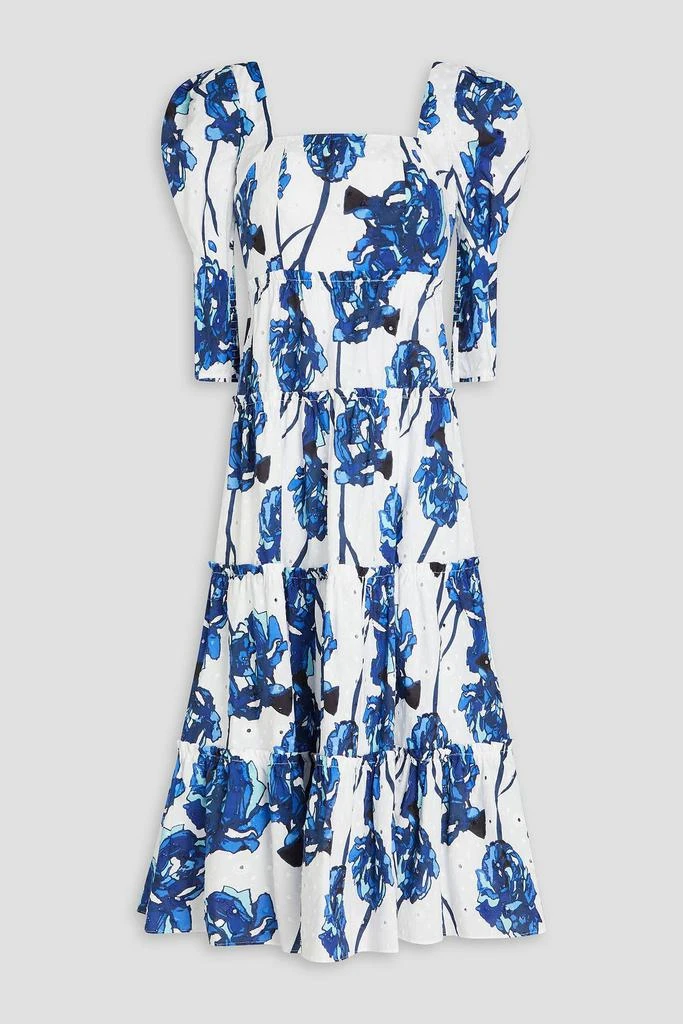 Diane von Furstenberg Nora floral-print broderie anglaise cotton midi dress 1
