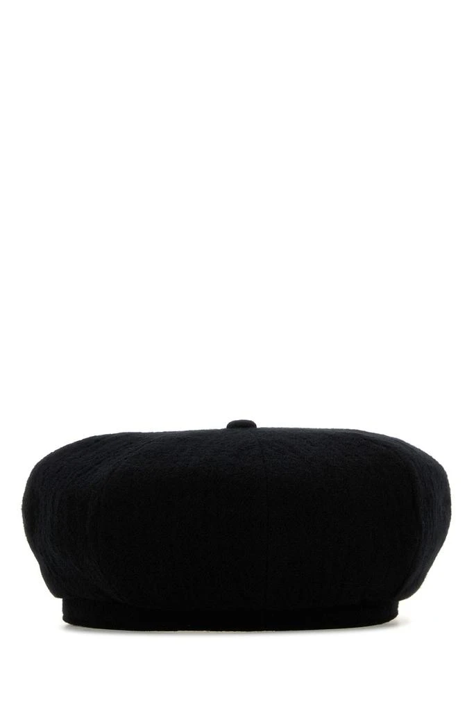 YOHJI YAMAMOTO Black gabardine hat 2