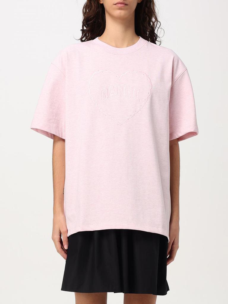 Ganni black Cotton Tie Back T-shirt - T-Shirts - BeyondStyle