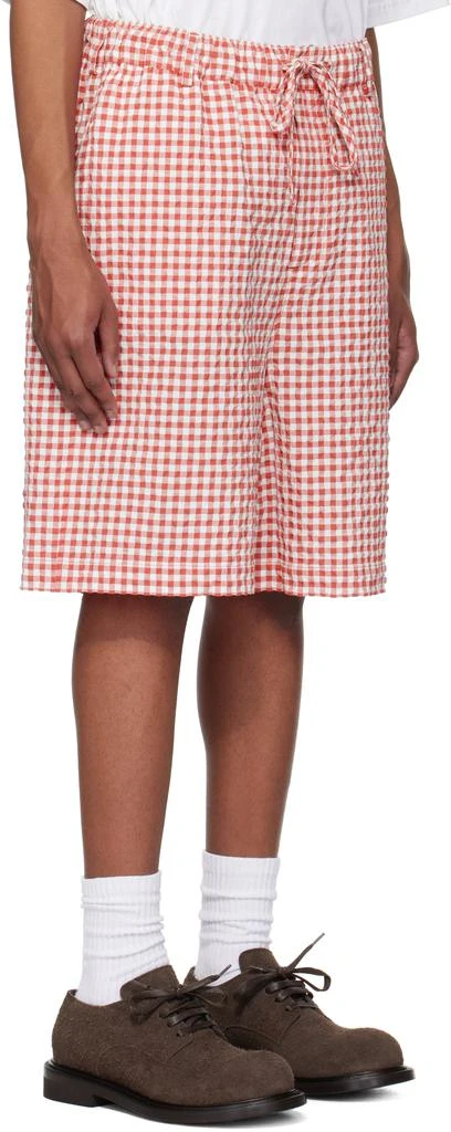 Marni Red & White Gingham Shorts 2