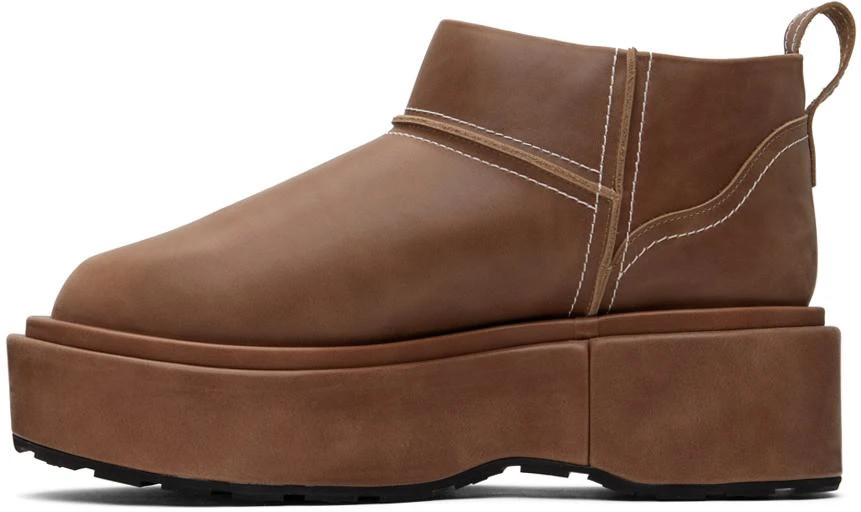 We11done Brown Pull-Loop Boots 3