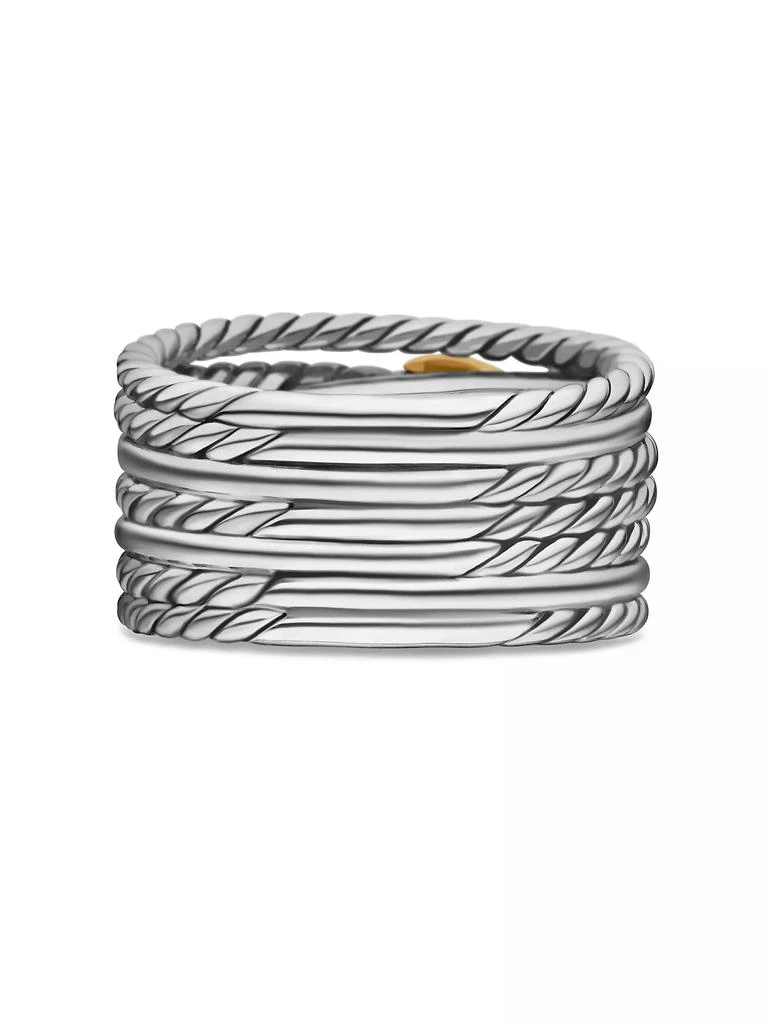 David Yurman Double X Crossover Ring in Sterling Silver 6