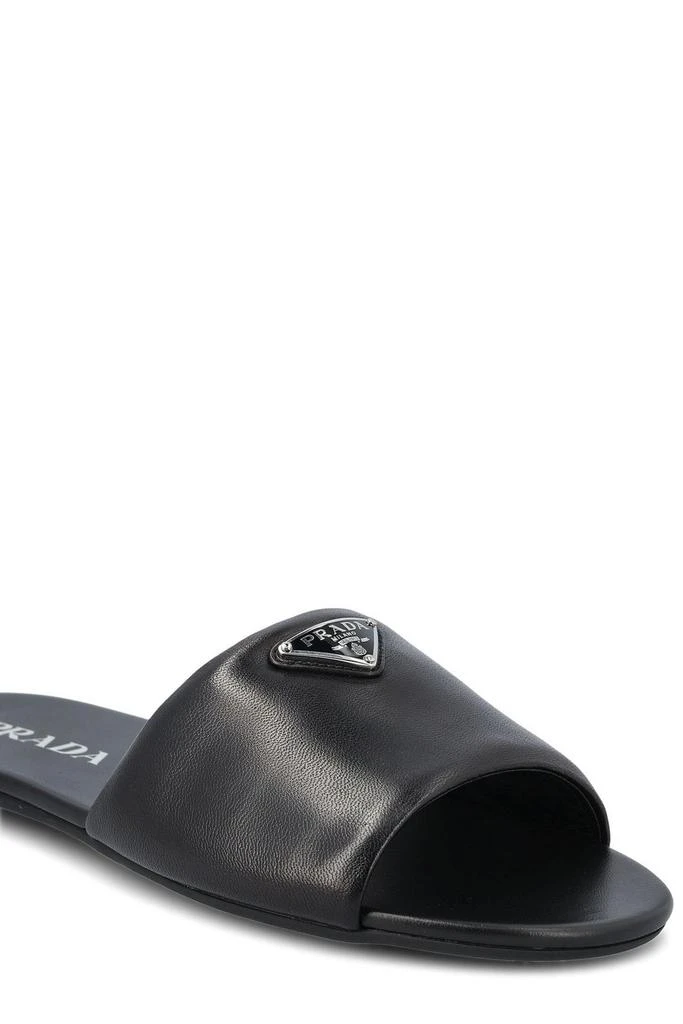 Prada Prada Triangle-Logo Slip-On Sandals 4