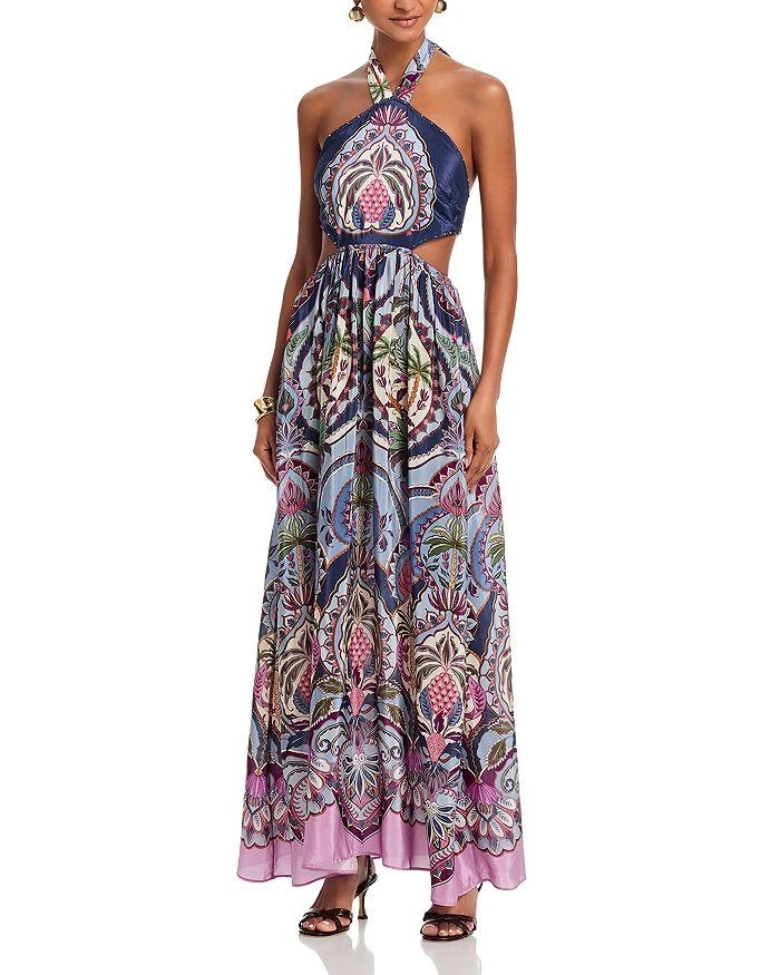 Delicate Pineapple Navy Blue Midi Dress  On Sale Now with Up to 70% Off |  Discover Exclusive Deals & Savings at BeyondStyle  Authentic Farm Rio  WOMENS|pineapple|navy|delicate pineapple navy blue midi