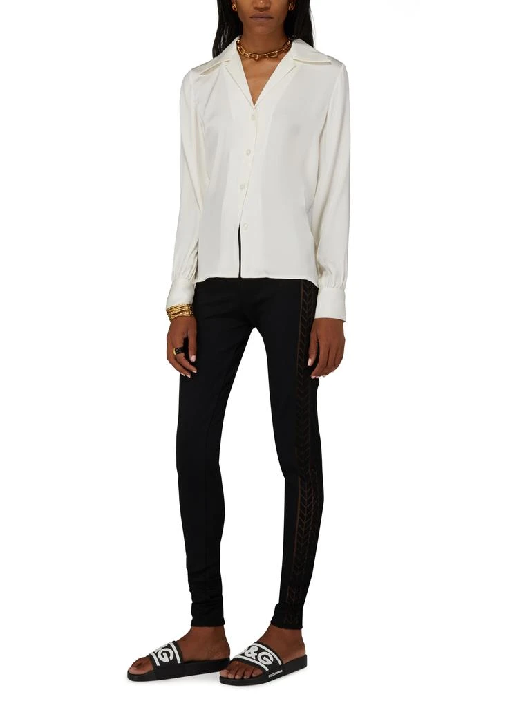 David Koma Tyre Track Macrame Side Insert Leggings 6