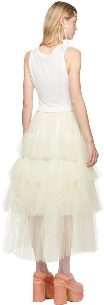 Simone Rocha White Bow Tail Easy Tank Top 3