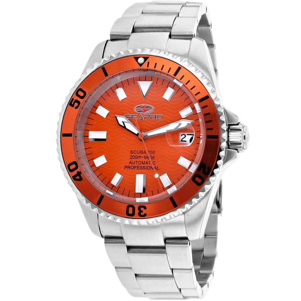 Seapro Men's Orange dial Watch 1
