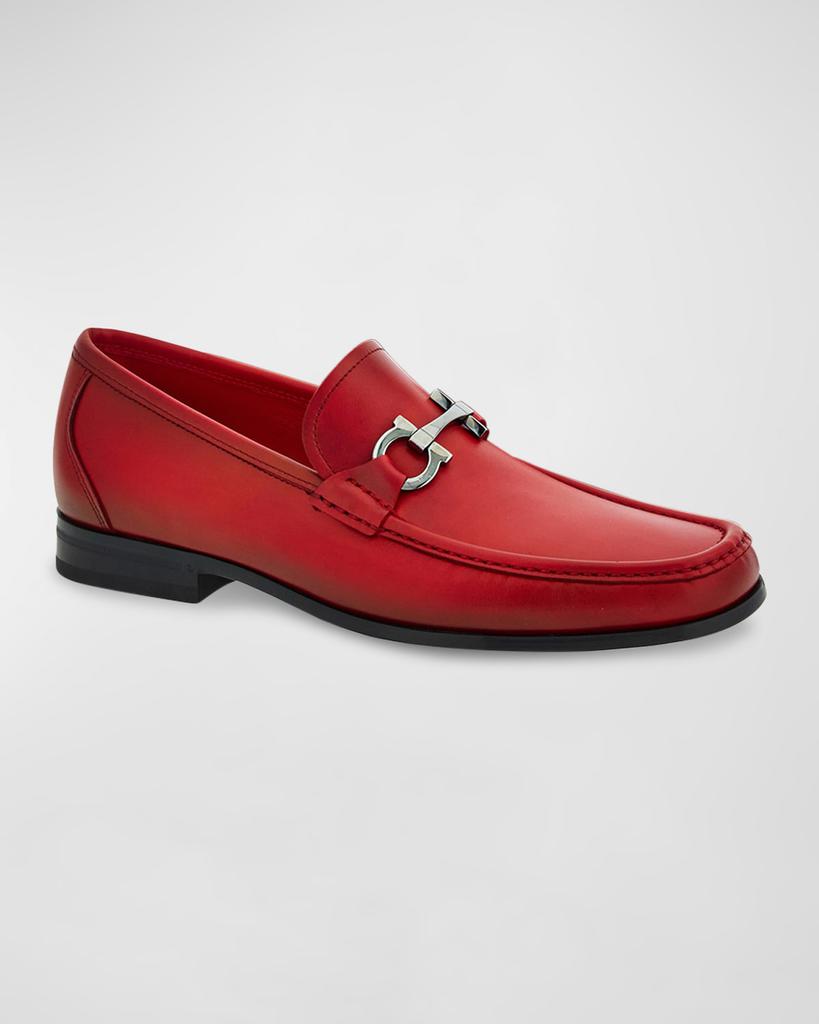 Ferragamo Men's Grandioso 2 Gancini-Bit Loafers