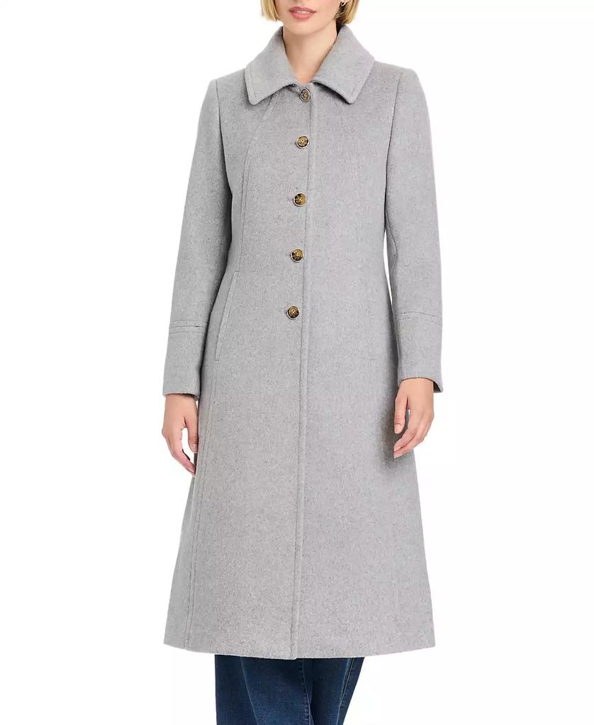 Shop Women's Single-Breasted Maxi Coat W/ Detachable Faux Fur on
