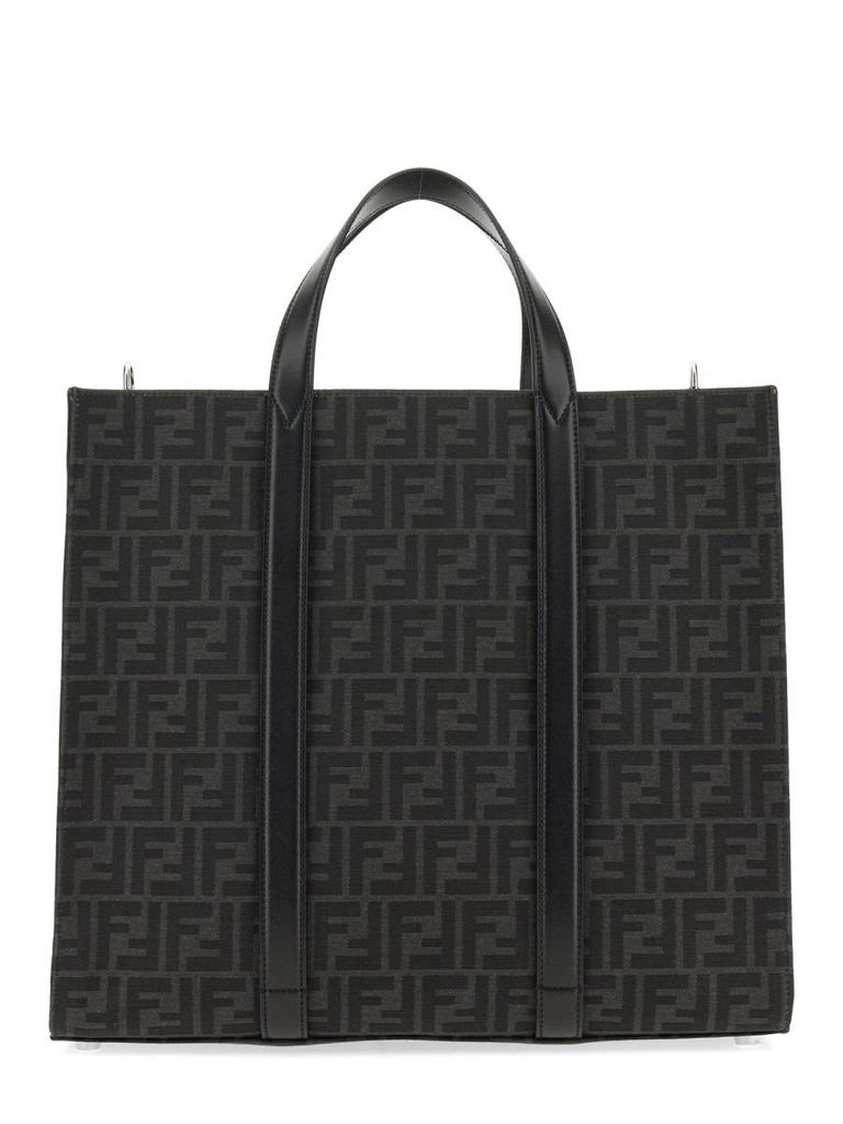 Fendi Summer Tote FF jacquard fabric shoulder bag with