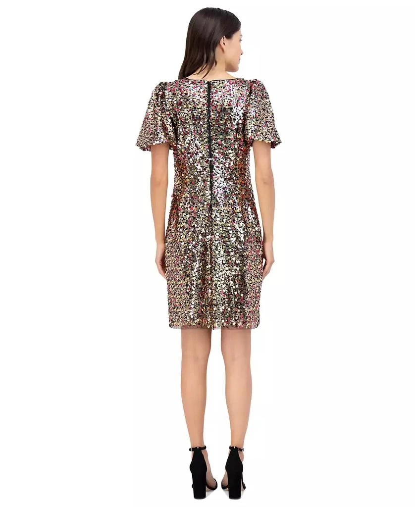 Eliza J Women's Sequined Puff-Sleeve Shift Dress 2