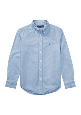 Ralph Lauren Lauren Childrenswear Boys 8 20 Cotton Oxford Shirt