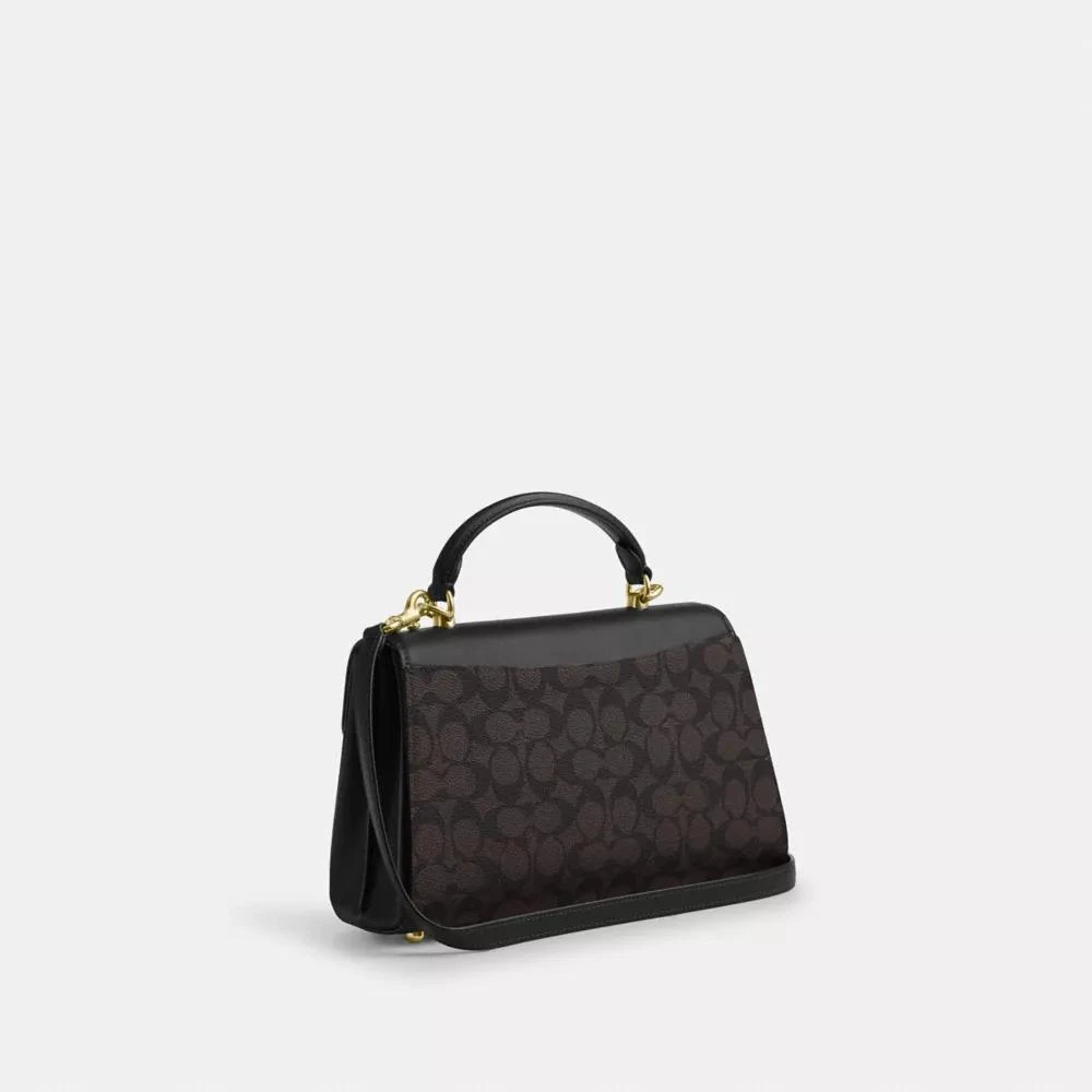 Coach Eliza Top Handle Bag In Signature Canvas 4