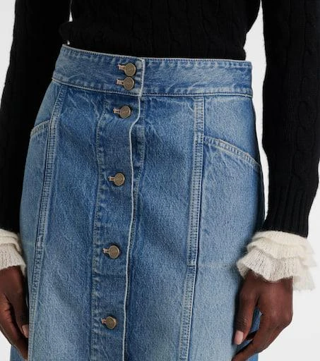 Valentino Denim midi skirt 4