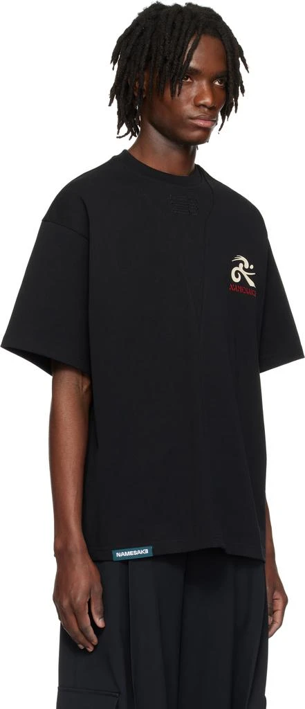 NAMESAKE Black Sava Oversized Love Lock T-shirt 2