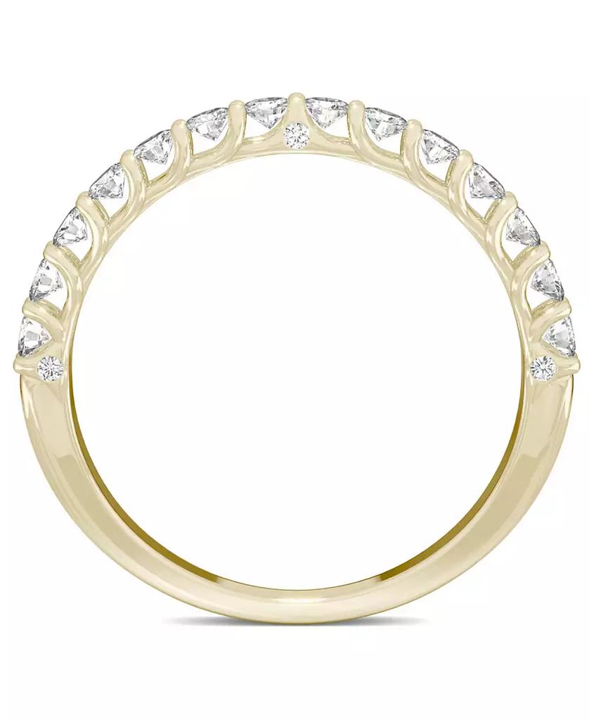 Charles & Colvard Moissanite Wedding Band (3/8 ct. t.w. DEW) in 14k White, Yellow or Rose Gold