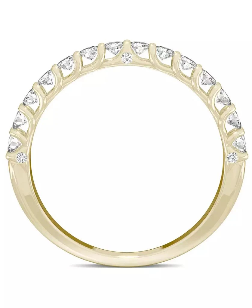 Charles & Colvard Moissanite Wedding Band (3/8 ct. t.w. DEW) in 14k White, Yellow or Rose Gold 2