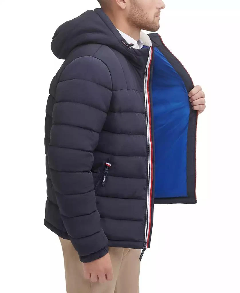 Tommy Hilfiger Men's  Sherpa Lined Hooded Quilted Puffer Jacket 3