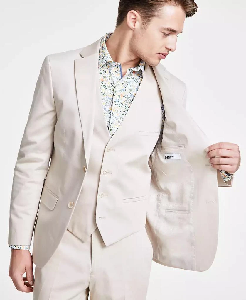 Bar III Men's Slim-Fit Cotton Stretch Solid Suit Jacket, Created for Macy's 4