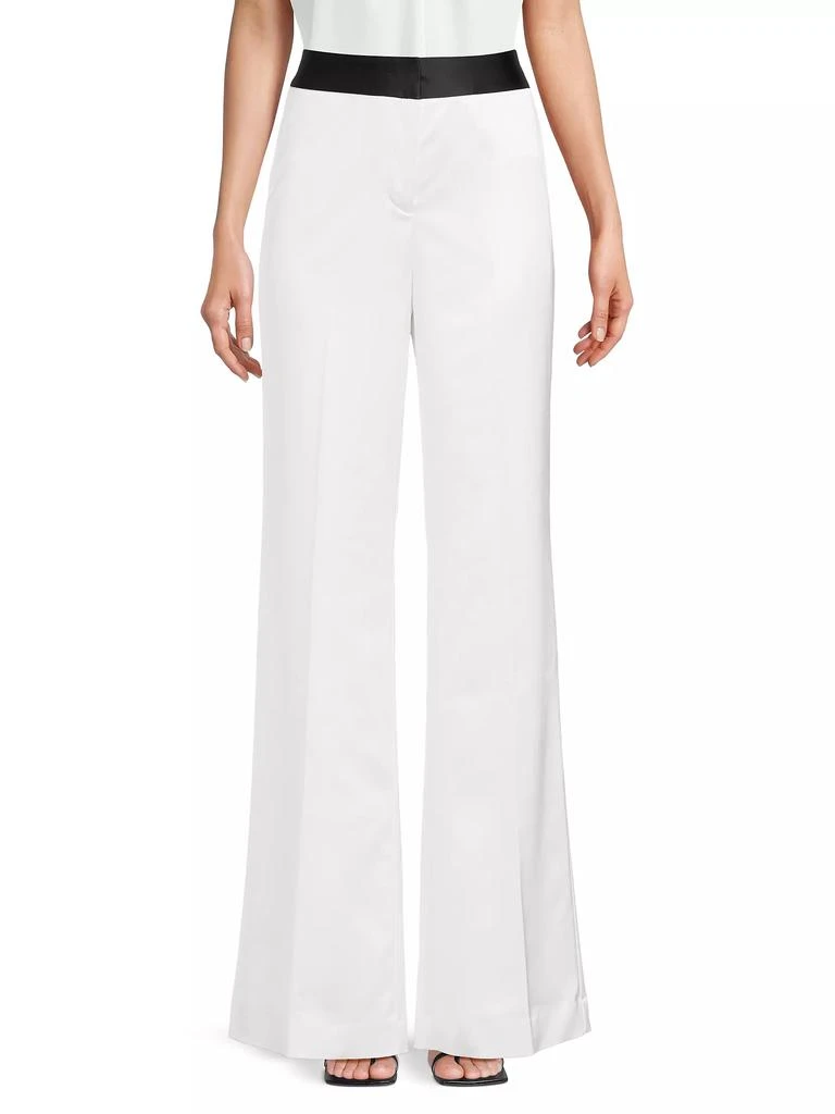 UNGARO Karina Wide-Leg Satin Pants 3