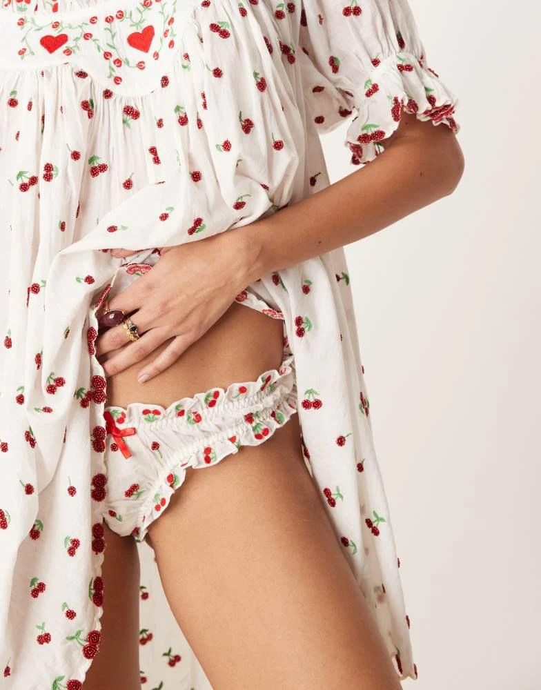 For Love & Lemons For Love & Lemons Beaded cherry slip dress in white and  red - Dresses & Skirts - Compare Prices from 4+ Stores - Free Shipping -  BeyondStyle