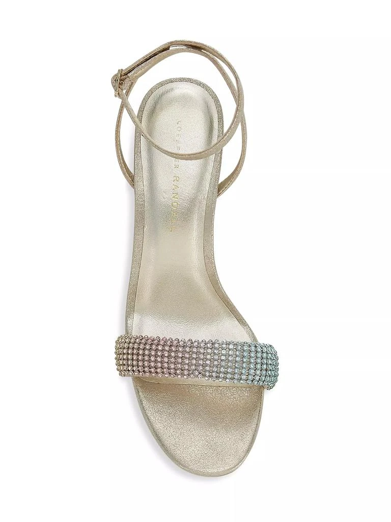 Loeffler Randall Shay Rhinestone Ankle-Strap Sandals 5