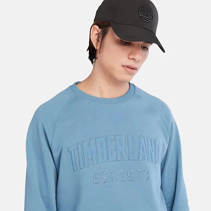 Timberland Modern Wash Logo Sweatshirt for Men in Blue 3