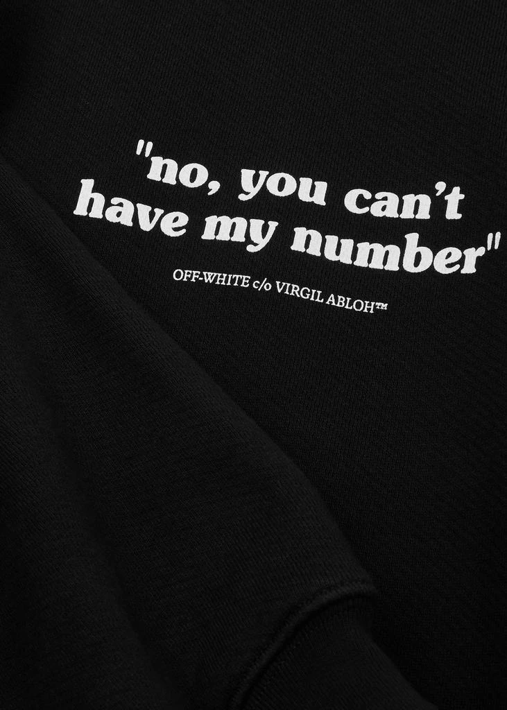 Off-White Slogan printed cotton sweatshirt  5