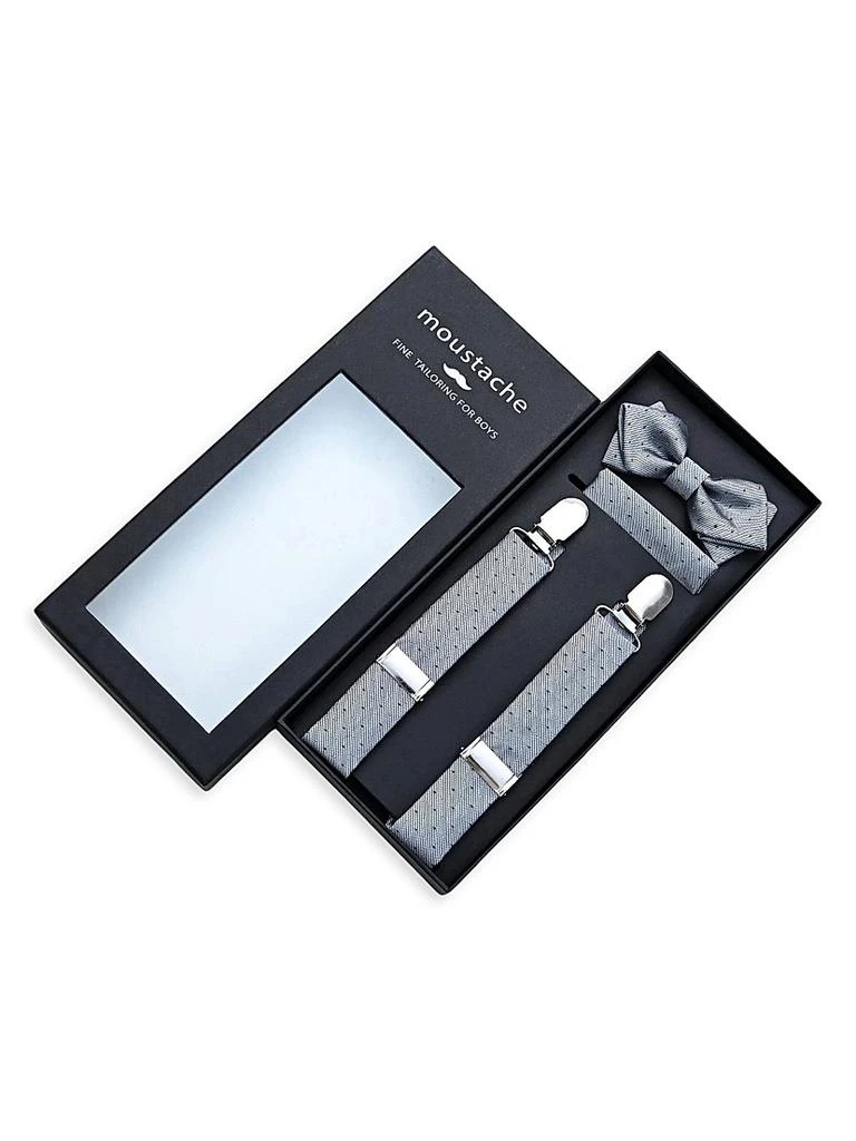 Moustache Dotted Suspender Set 3