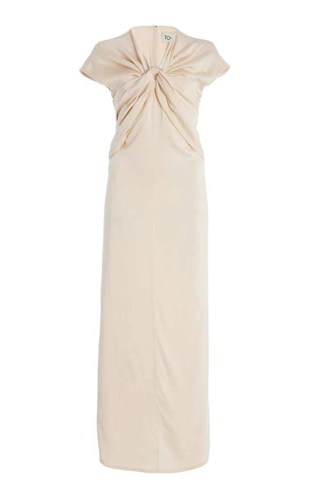 Tove Tove - Tova Gathered Crepe Maxi Dress - Ivory - FR 38 - Moda Operandi 1