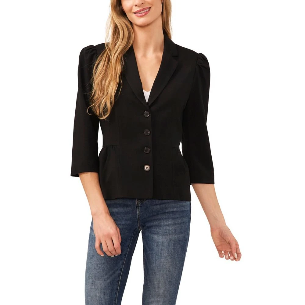 CeCe Women's 3/4-Sleeve Peplum Blazer 1