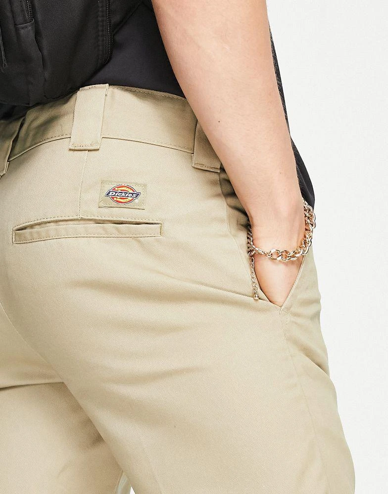 DICKIES Dickies slim fit shorts in beige tan 4