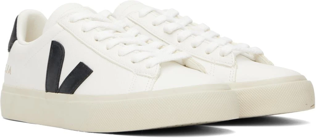 Veja White & Black Campo Leather Sneakers 4